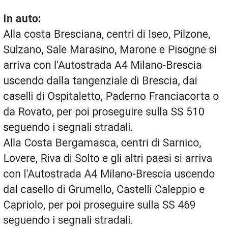 Casa Tiziana * Sovere